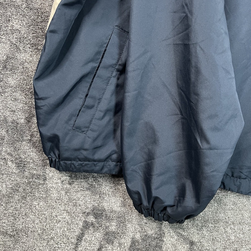 Vintage Dockers Golf Windbreaker Half Zip Blue White Men's Size 2XL Long Sleeve - Picture 6 of 11